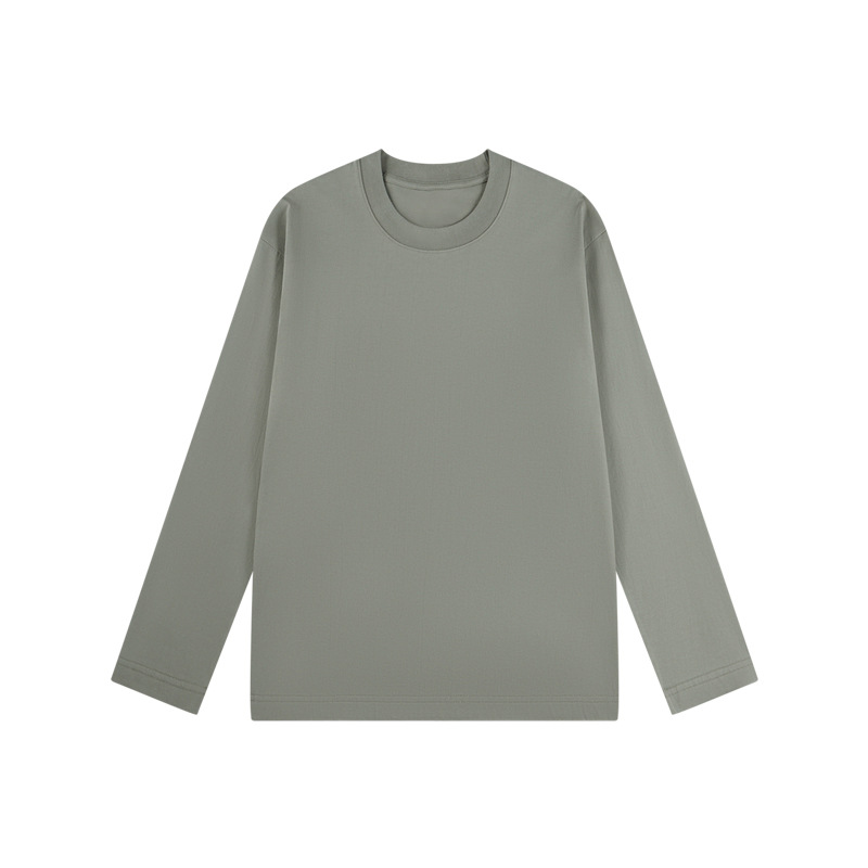 230GSM Combed Cotton Long Sleeve T-Shirt (Unisex) - Image 3