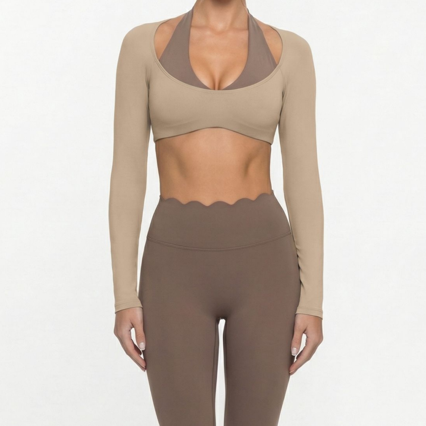 Custom Women’s 240G Color Block Long Sleeve Pilates Yoga Top - Image 4