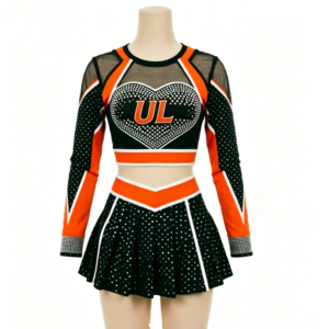 Custom Two Piece Cheerleading Uniform Set Wholesale | Unilink Apparel