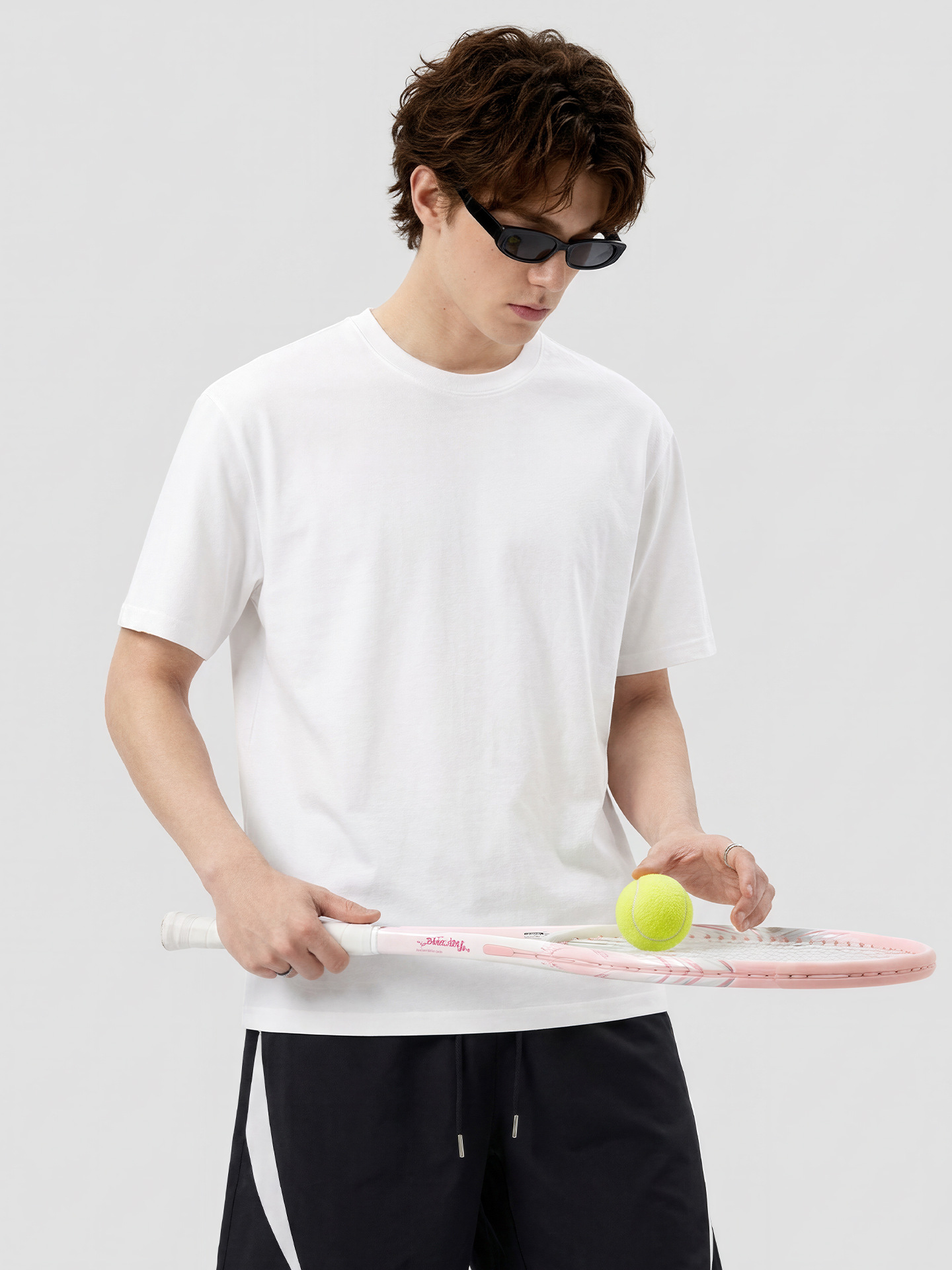 200GSM 3-Proof Cotton Loose Short Sleeve T-Shirt (Men)