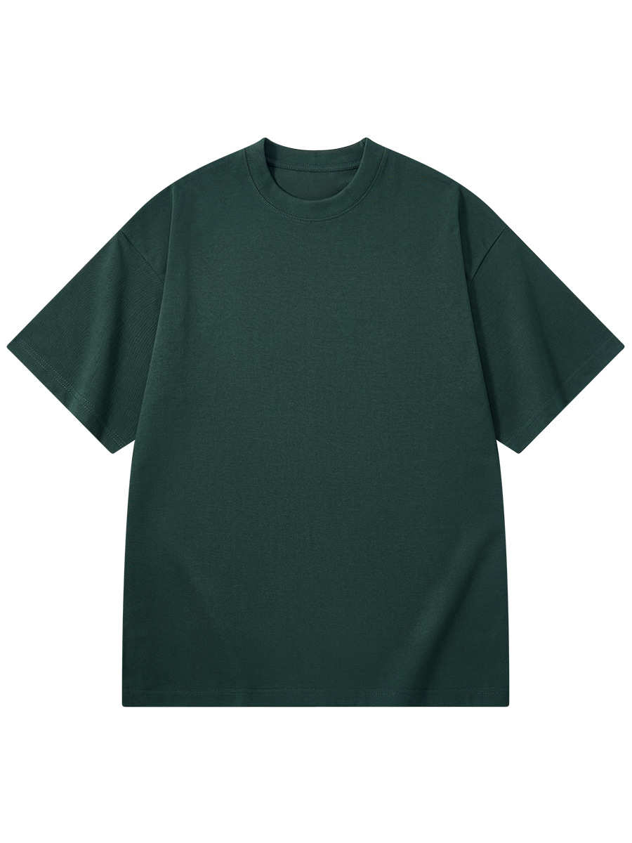 Custom 300G Heavyweight Pure Cotton Drop Shoulder T-Shirt - Image 2