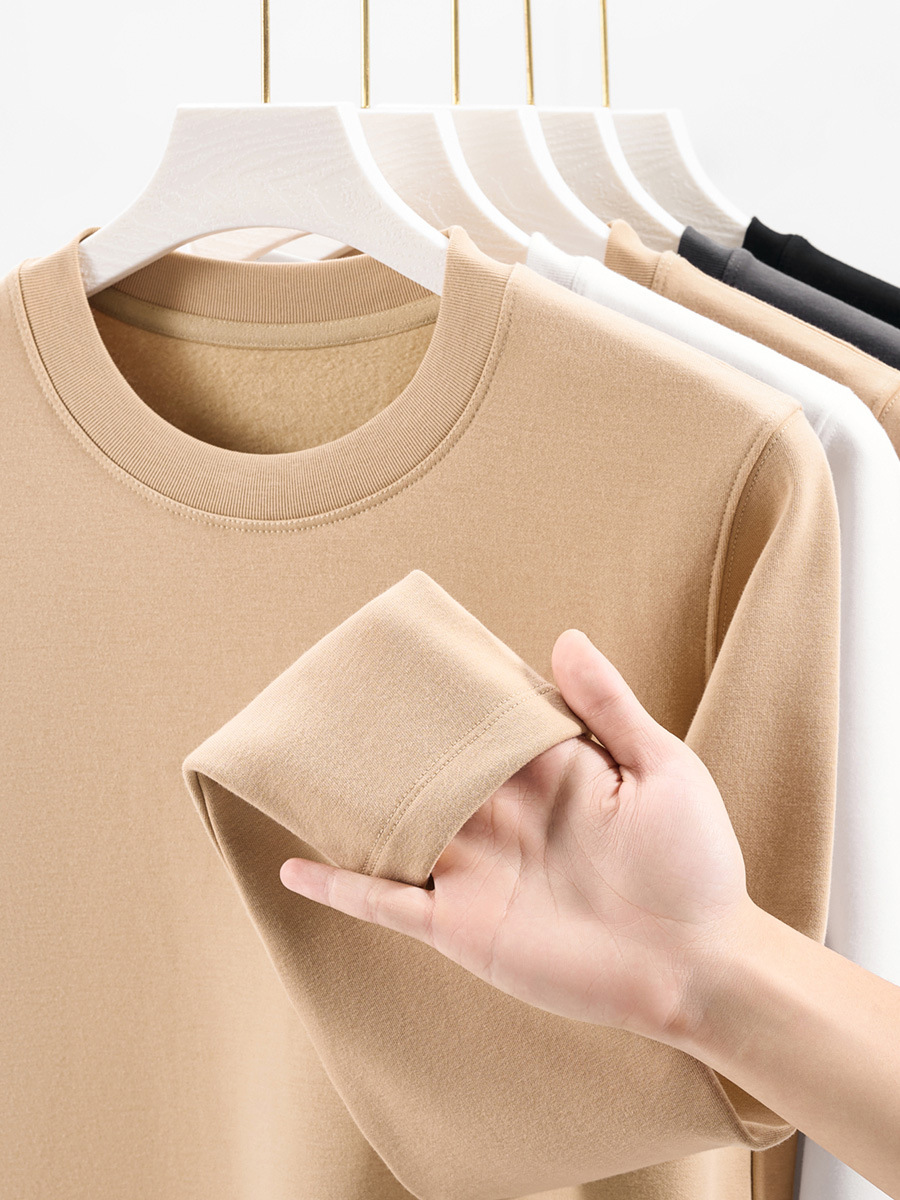280GSM Fleece Lined Long Sleeve T-Shirt (Unisex)