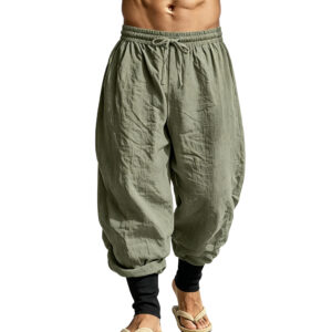 Custom Men’s Plus Size Linen Blend Harem Pants