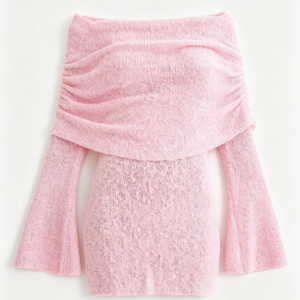 Custom Women’s Off Shoulder Knit Mini Dress