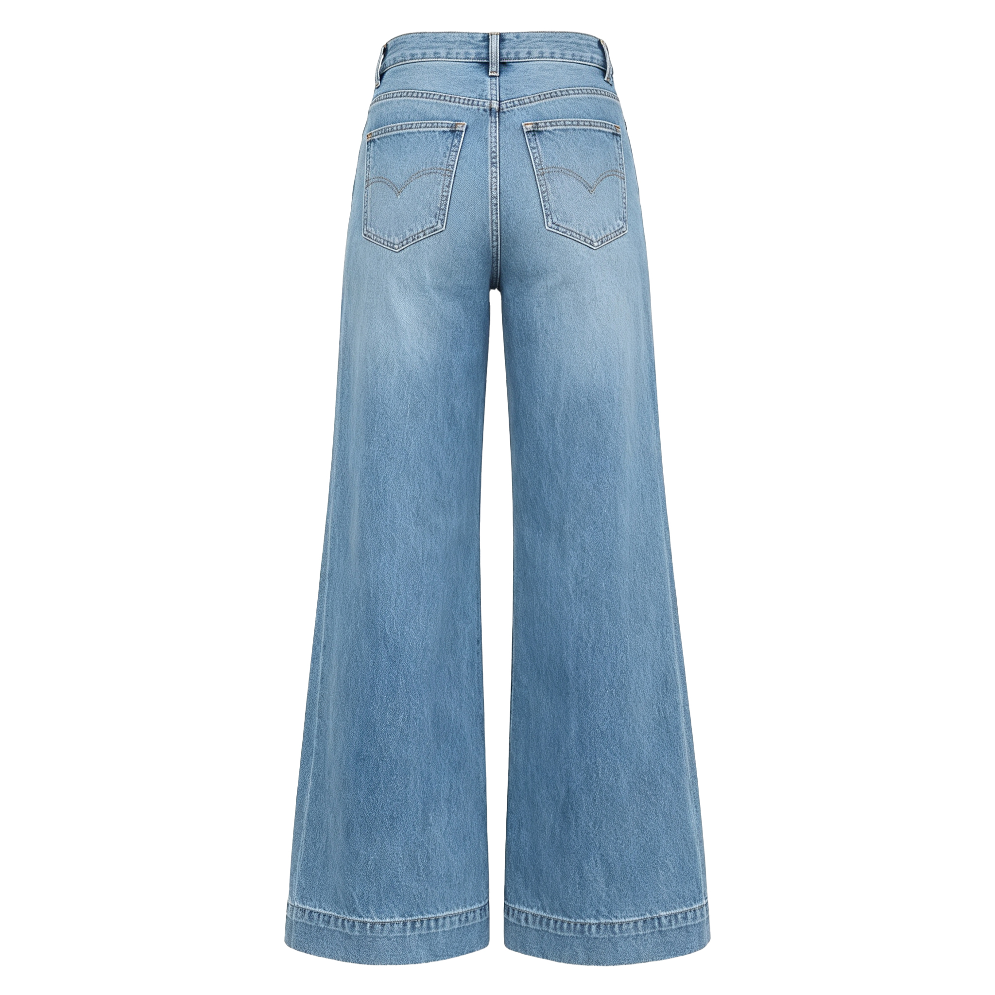 Custom Women’s High Waist Washed Wide Leg Jeans - Image 5