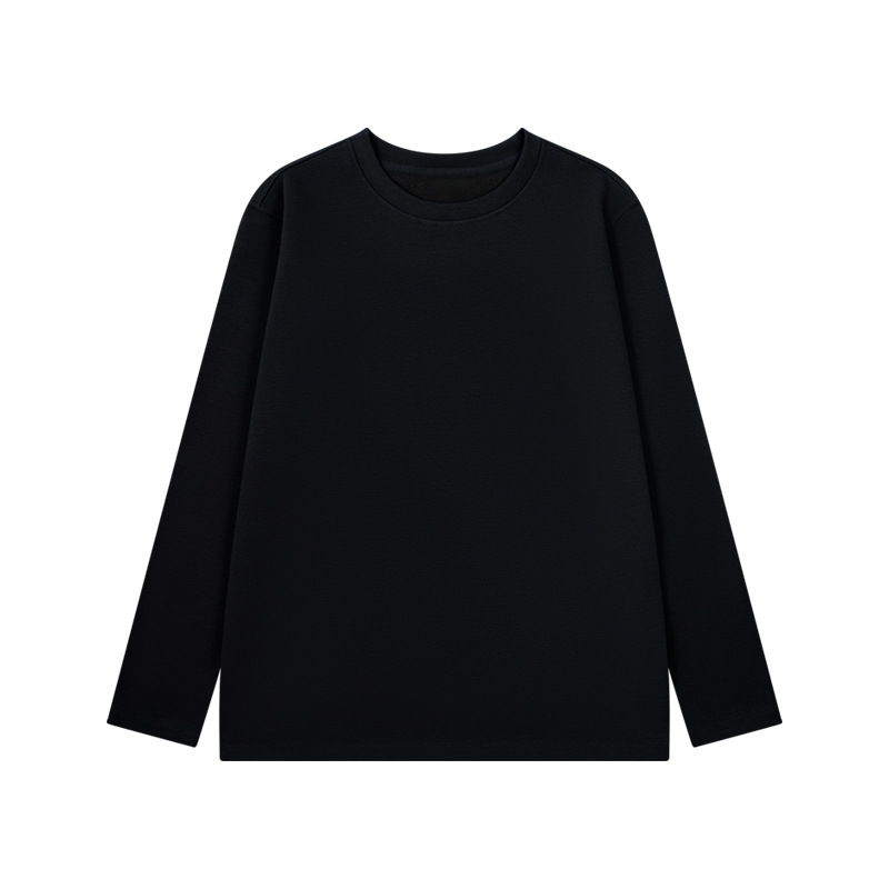 400GSM Fleece Lined Crew Neck Long Sleeve T-Shirt (Men) - Image 2