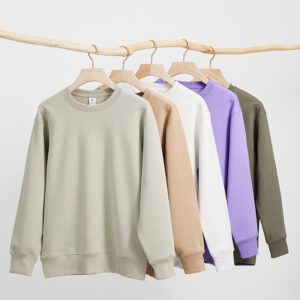 400GSM Heavy Fleece Crew Neck Long Sleeve T-Shirt (Unisex)